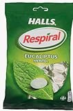 Halls Respiral Eucalyptus Mentol Bonbons, 150g Pastillen, Vegan, Ovale Form, Mit Zucker, Zimmertemperatur Geeignet.pack de 6 total 900 g