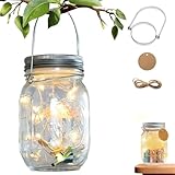 KunpengZen Geldgeschenke Geburtstag Weihnachten, Einmachglas Laterne Hängend Garten Deko, Flaschenlicht Geburtstag Tischdeko Für Familie, Freunde, Geliebte, Außen Laterne,Hochzeit, Party,Wand