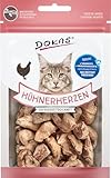 DOKAS Gefriergetrocknete Innereien - Getreidefreies Premium Leckerli für Katzen – Ideal als Belohnung, 6 x 15 g