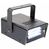 BeamZ BMS24LED - Stroboskop Blitzer, Strobo Disco Licht, Blitzlicht, Flashlight, Strobe Effektlampe, Disco Lichteffekt, weiße Lichtblitze, LED Blitz, Disco Beleuchtung Effekt Lichter