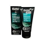 ISANA MEN Clean Power Tagescreme – Gesichtspflege für Männer mit antibakterieller Wirkung, BHA & PHA, mit Süßholzwurzel, vegan, ohne Mikroplastik