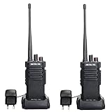 Retevis RT29 Walkie Talkie Große Reichweite, Handfunkgerät Professionelles 3200 mAh 16 Kanäle, Hohe Energie CTCSS/DCS Sicherheit Funkgeräte für Herstellerin, Industrie (Schwarz, 2 Stück)