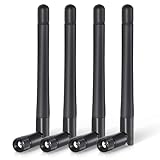 Bingfu WLAN Antenne Dualband 2,4 GHz 5 GHz 5,8 GHz 3dBi MIMO RP-SMA Stecker Antenne für WLAN-Router Drahtlose Netzwerkkarte USB-Adapter Sicherheit IP-Kamera Videoüberwachung Monitor Bluetooth, 4-Stück