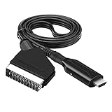 Sporgo SCART zu HDMI Adapter - All in One Konverter, Video Audio Wandler für 1080p/720p Mit Kabel - Kompatibel Mit HDTV, STB, VHS, Xbox, PS3, Sky, DVD, Blu-ray