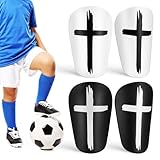 Supvox 2 Paar Mini-Fußball-Schienbeinschoner – Schutzausrüstung rutschfeste Fußball-Schienbeinschoner Für Jugendliche Kinder Erwachsene