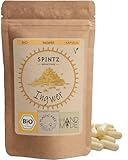 SPINTZ® 210 Stk. Bio Ingwer Kapseln - vegane Ingwer Kapseln hochdosiert - 2000 mg Ingwer Pulver Bio je Tagesdosis - Ingwerwurzel gemahlen | plastikfrei und nachhaltig verpackt
