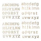Osmond Holzbuchstaben zum Basteln, 3D-Buchstaben für Zuhause, Wanddekoration, 104 Stück