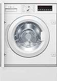 ‎Bosch WIW28442 Serie 8 Einbau-Waschmaschine Frontlader / C / 62 kWh/100 Waschzyklen / 1400 UpM / 8 kg / Weiß / VarioTrommel / ActiveWater™ Mengenautomatik