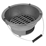 FUTUREORYY Robuster Gusseiserner Holzkohlegrill Tragbarer Mini grillofen Vielseitig Einsetzbar für Grillen und Heizen für Outdoor camping und Koreanisches Bbq