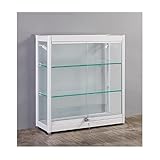 Vitrine mit Türen, abschließbare Vitrine Vitrine für Wohnzimmer oder Schlafzimmer, Glasregal für Schatzsammlung