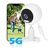 GUOANVISION Überwachungskamera Aussen/Innen, 5G WLAN Kamera Überwachung Innen, Baby Monitor, IP65 Wasserdicht Hundekamera, Nachtsicht Gegensprechfunktion SD &Cloud-Speicher