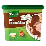 Knorr Klare Bratensaft Basis ideal als Basis für Bratensoßen ohne geschmacksverstärkende Zusatzstoffe 6x 235 ml