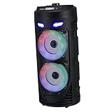 Toyvian Tragbarer Kabelloser Lautsprecher Mit LED Licht Tiefem Bass Und Stereo Surround Sound Ideal Für Partys Und Outdoor Aktivitäten Robuster Außenlautsprecher Für Musikliebhaber