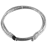 1.5M USB-Stecker auf Firewire IEEE 1394 4-poliger iLink-Stecker Adapterkabel, iLink-Adapterkabel, USB-Stecker auf 4-poligen Firewire für DCR-TRV75E DV, Unterstützt 100/200/400 Mbits Übertragungsraten