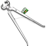 Hufzangen. 38 cm/35 cm/30 cm/25 cm. Hufschneider für Nutztiere. Hufpflege für Pferde. Hufschneider aus Edelstahl – Langlebiges Hufpflegezubehör für Hufschmiede (Hufzange mit Feder 25cm)