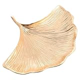 Healeved Schmuckaufbewahrungstablett Ginkgoblatt aus Umweltfreundlichem Material Kompakte Schmuckschale Zur Aufbewahrung Dekoratives Schmucktablett für Schubladen und Schränke