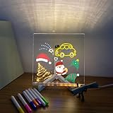 Wiederbeschreibbare Acryl-LED-Nachrichtentafel, Acryl, löschbar, Acryl mit Tafel, leicht trocken Tafel C5r9, 7 LED-Stifte, Nachricht mit