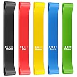 Surfou Fitnessbänder Set Sport Gummiband Fitness Band, Gummi Bänder Training Fitnessband, Gymnastikband Original Trainingsband, Trainingsbänder, Gummibänder, Sportbänder, Elastikband