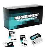 Soumiey Cards Christians Like Game, Discernment Card Game, Humorous Game Matching Prompt Cards with Biblical or Funny Christian Phrases, Perfect for Church Groups, Adults Game Night, Easter Gifts