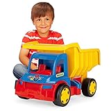 Wader 65000 - Gigant Kipper mit arretierbarer Mulde, ab 12 Monaten, belastbar bis 150 kg, ca. 55 cm groß, ideal als Geschenk für kreatives Spielen