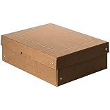 Original Falken PureBox Nature. Made in Germany. 100 mm hoch DIN A4. Aufbewahrungsbox mit Deckel aus stabilem Karton Vegan Geschenkbox Transportbox Schachtel Allzweckbox