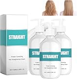 OHCVG Haarglättungscreme, Silk & Gloss-Protein-Korrekturcreme, Glättungs-Collagen-Haarglättungscreme, Glättungs-Creme für krauses Haar, Reparatur von gespaltenem Haar und beschädigtem Haar