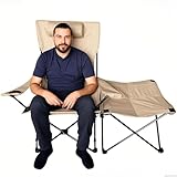 Liegestuhl für den Garten | tragbarer Liegestuhl | Stabile Chaiselounge mit Lastenhalterung und Komfort für Balkon, Bräunung, Pool, Camping, Rasen und Garten