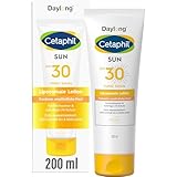 CETAPHIL SUN Liposomale Sonnenlotion SPF 30, 200ml, Dermatologischer Sonnenschutz für trockene, empfindliche Haut, Sofortiger & hochwirksamer UVA- & UVB-Schutz, Extra wasserresistent, Ohne Dufstoffe