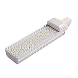 New Lon0167 Klare Abdeckung, 3000 K, zuverlässige Effizienz, LED-Leuchtröhre, horizontal auf AC/DC 12 V, 13 W, G23 (id:A1a 5b D9 737)