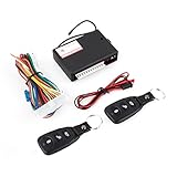 WANGCL Universal Auto Alarmanlagen Auto Remote Central Kit Diebstahlsicherung Türschloss Keyless Entry System Zentralverriegelung mit Fernbedienung