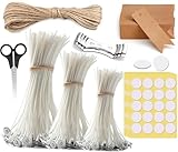 Kerzen Selber Machen Set - Kerzendocht Set für Kerzenformen zum Gießen, Dochte für Form Formen, Silikonform, Wick für DIY Aromatherapie Herstellung Supplies