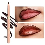 OULAC Brauner Lipliner Wasserfest, Drehbarer Langanhaltender Lippenkonturenstift mit Mattes Finish, Hochpigmentiert und Geschmeidig, Konturieren Sie Ihre Lippen, Vegan (03) Teddy