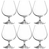 LEONARDO HOME Cognacschwenker Ciao+, Cognac klassischen Stil, Weinbrand-Gläser mit 400-ml Füllmenge, 6-teilig, 061454, klar, 6 Stück (1er Pack), 6