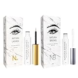 NATURA LASHES NATURA BROWS Wimpernserum und Augenbrauenserum Bundle Kit 2 Stück-Lash Serum Augenbraue Serum-Lash Growth Serum-Lash Lift-Augenbraue Wachstum Serum-Wimpernwachstum Serum-Lashlift-Brow