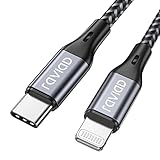 RAVIAD USB C Lightning Kabel 1M [MFi Zertifiziert] Power Delivery Nylon iPhone Ladekabel USB C für iPhone 14/13/13 Pro/13 Pro Max/13 Mini/12/12 Pro Max/12 Mini/11 Pro/X/XS/XR/8/SE