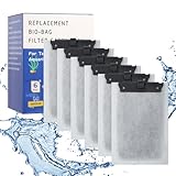 Gufastoe 6 Stück Ersatz Filterpads mit Aktiv-Kohle und Zeolithe für Tetra EasyCrystal Filter 250 und die EasyCrystal FilterBox 300 Geeignet