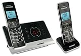 Telefunken TC 252 Touch Duo Schnurlostelefon mit DECT/Gap-Beantworter, Freisprecheinrichtung, Schwarz