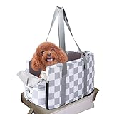 Wasserdichter Haustierautositz | Hundeautositz | Hundeerhöhung | Sicherheitsgurt, bequeme Polsterung und einfache Installation, ideal für sicheres und gemütliches Reisen für Haustiere, passend für die