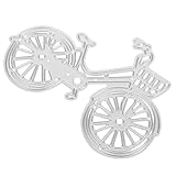 NUOBESTY Metall Stanzform Fahrrad Motiv Carbonstahl Stanzschablone Langlebig für Scrapbooking Karten Bastelarbeiten DIY Handprägung Zubehör