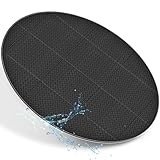 tillvex® Whirlpool Unterlage rund 196cm | Bodenmatte Poolunterlage Matte für Outdoor Whirlpools | Thermo Bodenschutzmatte Pool Untergrund | Bodenschutz Bodenplatte schützt & isoliert (Schwarz)