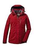 Killtec Damen Outdoorjacke Funktionsjacke mit abzippbarer Kapuze KOW 140 WMN Jckt wasserdicht, Winddicht, atmungsaktiv 00400-rot 46