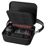 ProCase Kameratasche für Canon EOS 2000D/250D/EOS R10/R7 Spiegelreflexkamera, Digitalkamera Tasche für Canon Rebel T7/EOS R100/R50/DSLR/SLR/Nikon/Sony/Spiegellose Camera Digitalkameratasche -Schwarz