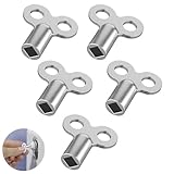 YUGUOLAN 5 Stück Heizkörper Entlüftungsschlüssel, Universal, Silber