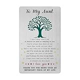 Viayen Weihnachtskarte für Tante, 'I Love My Aunt', Geburtstag, Valentinstag, Muttertag, Ostern, Hochzeit, Geschenkideen