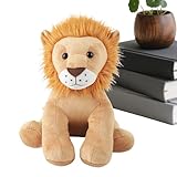 Générique Löwe aus Plüsch – Plüschtier Löwe von 18 cm – niedliche Tierdekoration zum Kuscheln – für Mädchen und für Geburtstag und Halloween für Haus, Schlafzimmer, Sofa