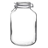 Bormioli Rocco Fido Einmachglas mit Drahtbügelverschluss & Dichtring, Luftdichte Konservierung zum Aufbewahren, Einmachen & Einlegen, Klar