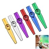 6 Stück Kazoo Instrument, Kazoos, Kazoo Metall, Geeignet Für Kinder, Erwachsene Und Musikanfänger, Kinder Party Favors Geschenke