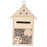Sosoport 1stk Insektenhaus Aus Holz Marienkäfer Hängendes Marienkäferhotel Für Den Garten Im Freien Bienenstock Kabine Bienenzimmer Aus Holz Nest Hölzern