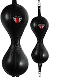 FOX-FIGHT Mexikaner Doppelendball Echtes Leder Speedball Boxbirne Boxsack Punchingball