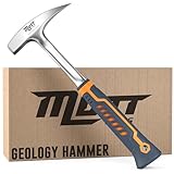 Mutt Tools Geologist Rock Pick Hammer - Heavy Duty 625.7 g Head Weight Rock Hammer Geologie-Werkzeug mit ergonomischem Griff zum Öffnen von Geoden